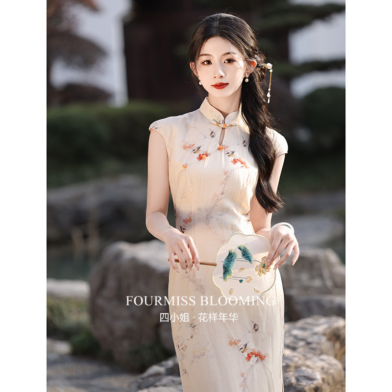 【花样年华】国风旗袍|改良年轻少女新中式复古修身小个子连衣裙
