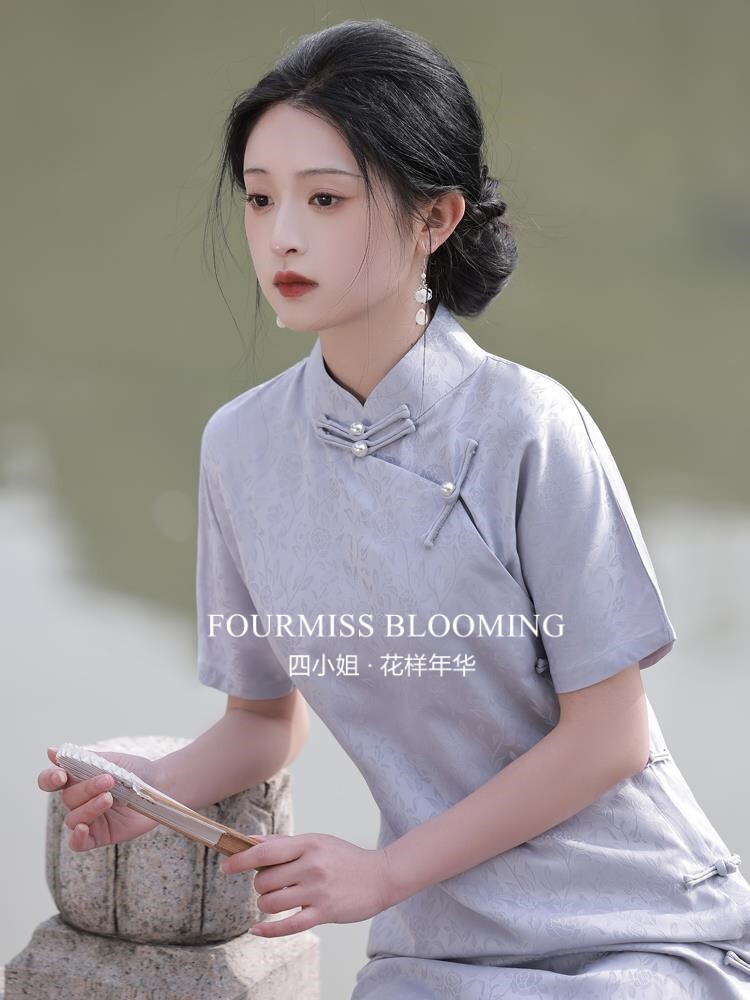 【花样年华】国风旗袍|年轻云锦开襟无省日常传统连衣裙少女式一