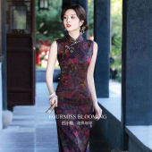 新中式 国风旗袍 气质港风年轻原创高档复古2026夏季 花样年华