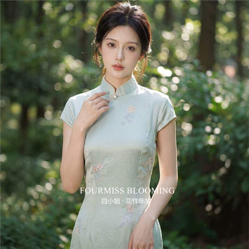 绣花改良夏长款女春新款