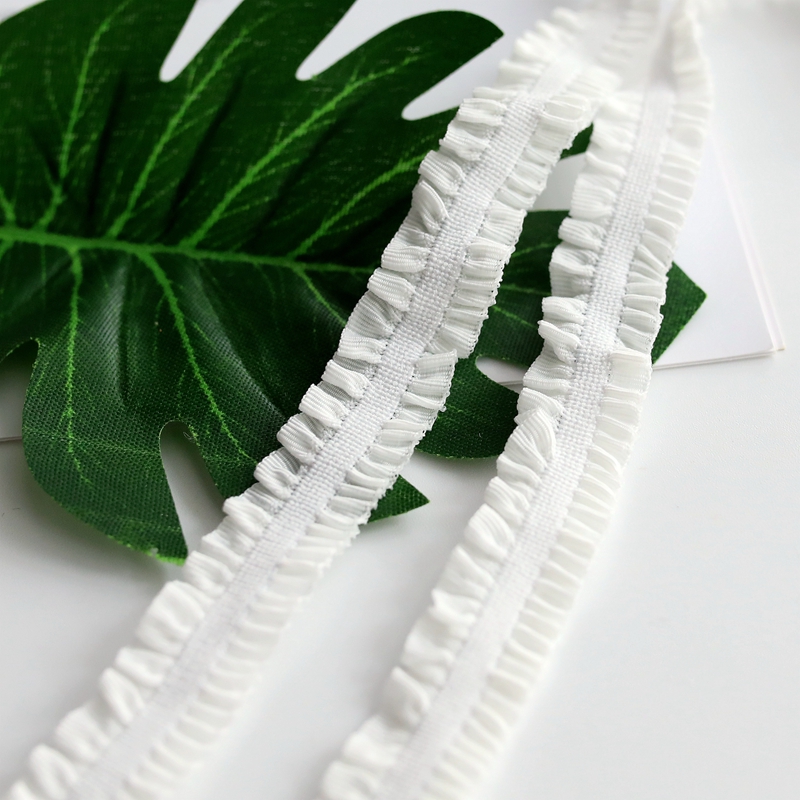 好品质双边木耳边褶皱diy蕾丝