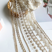 饰衣服手工领口袖 多款 金色刺绣蕾丝花边装 口流苏睫毛边洛丽塔辅料