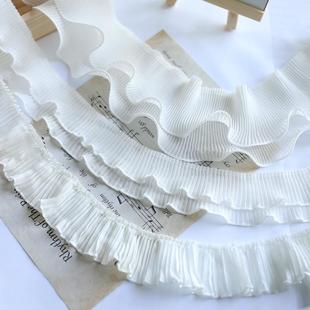 口裙摆窗帘饰品 袖 多款 双层雪纺褶皱蕾丝花边木耳荷叶边辅料diy装