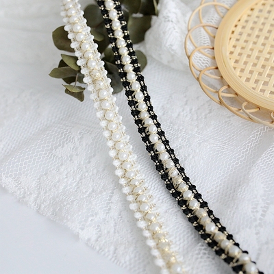 手工diy蕾丝花边小香风珍珠辅料