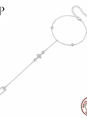 锦河畔四叶草莫桑石手链