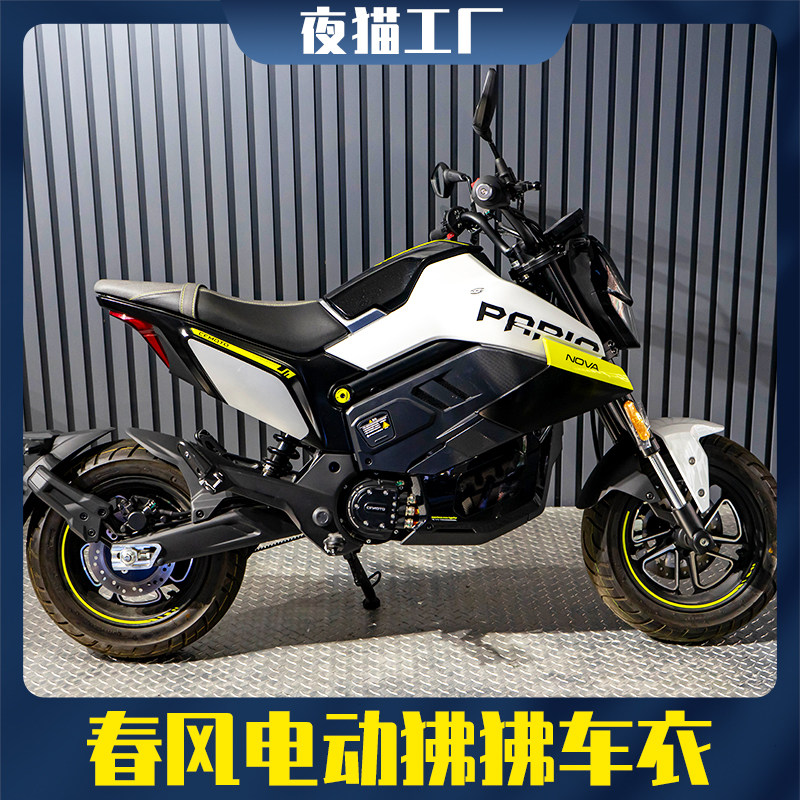 适用春风电动狒狒隐形油箱车衣保护改装摩托车大灯仪表防刮贴膜