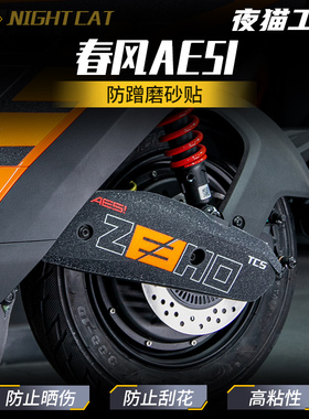 适用春风AE5I防蹭后平叉磨砂贴纸摩托车后平叉保护贴纸改装配件