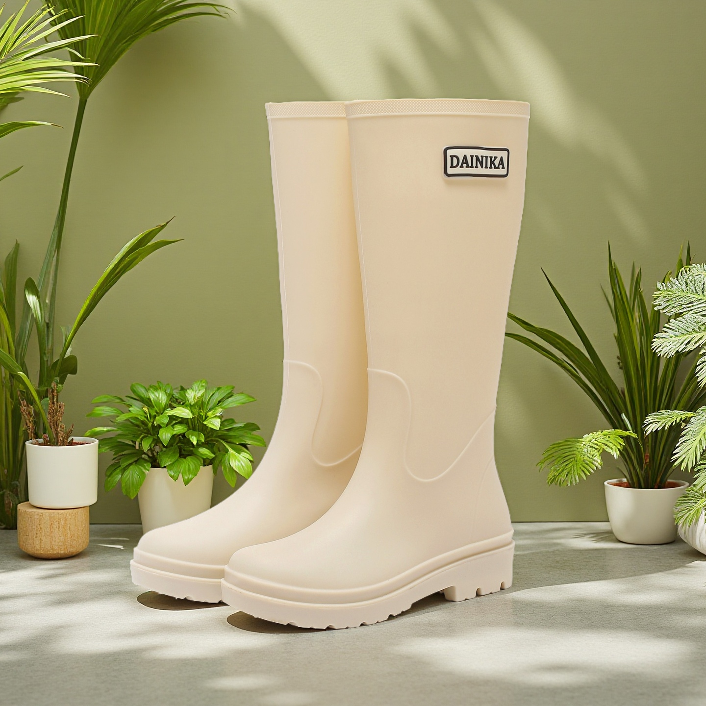 新款时尚高筒防水雨鞋女士