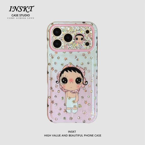 inskt卡通可爱太阳花小玉原创适用iphone18promax手机壳苹果17软硅胶套17pro网红新款小众16防摔15个性日韩风