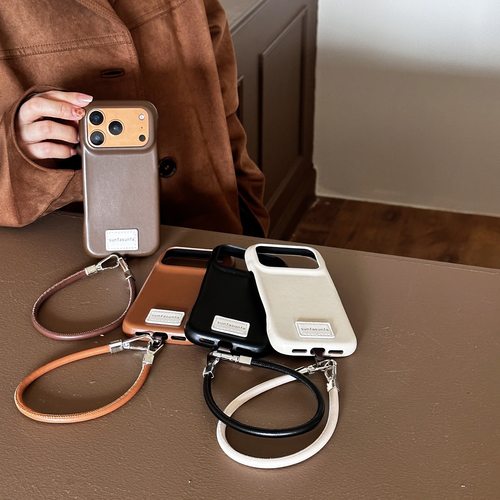 趣味ins风秋冬超好看美拉德适用iphone17promax手机壳新款苹果17网红皮套16pro软15小众防摔14个性13日韩保护