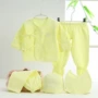 Combed cotton năm mảnh đồ lót trẻ sơ sinh bé sơ sinh cotton dây ngủ và quần áo mềm - Quần áo lót quần áo trẻ em