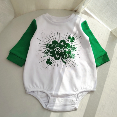 外贸纯棉婴儿春秋长袖包屁哈衣