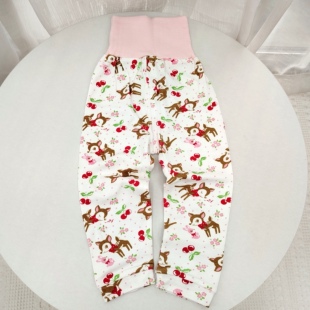 尾货90-100码女宝宝高腰护肚裤婴儿春秋纯棉女童裤子儿童家居长裤