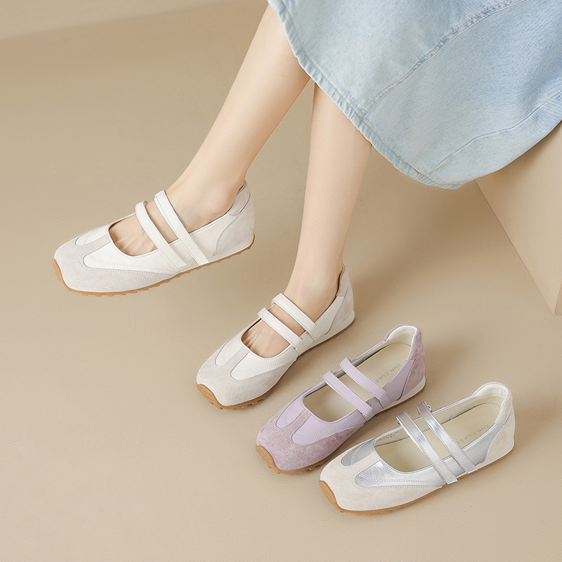 ZHR浅口德训鞋女款新款玛丽珍运动芭蕾单鞋女BY10