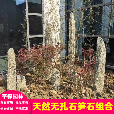 天然无孔石笋石鱼池假山造景奇石户外花园庭院定制组合景观原石i.