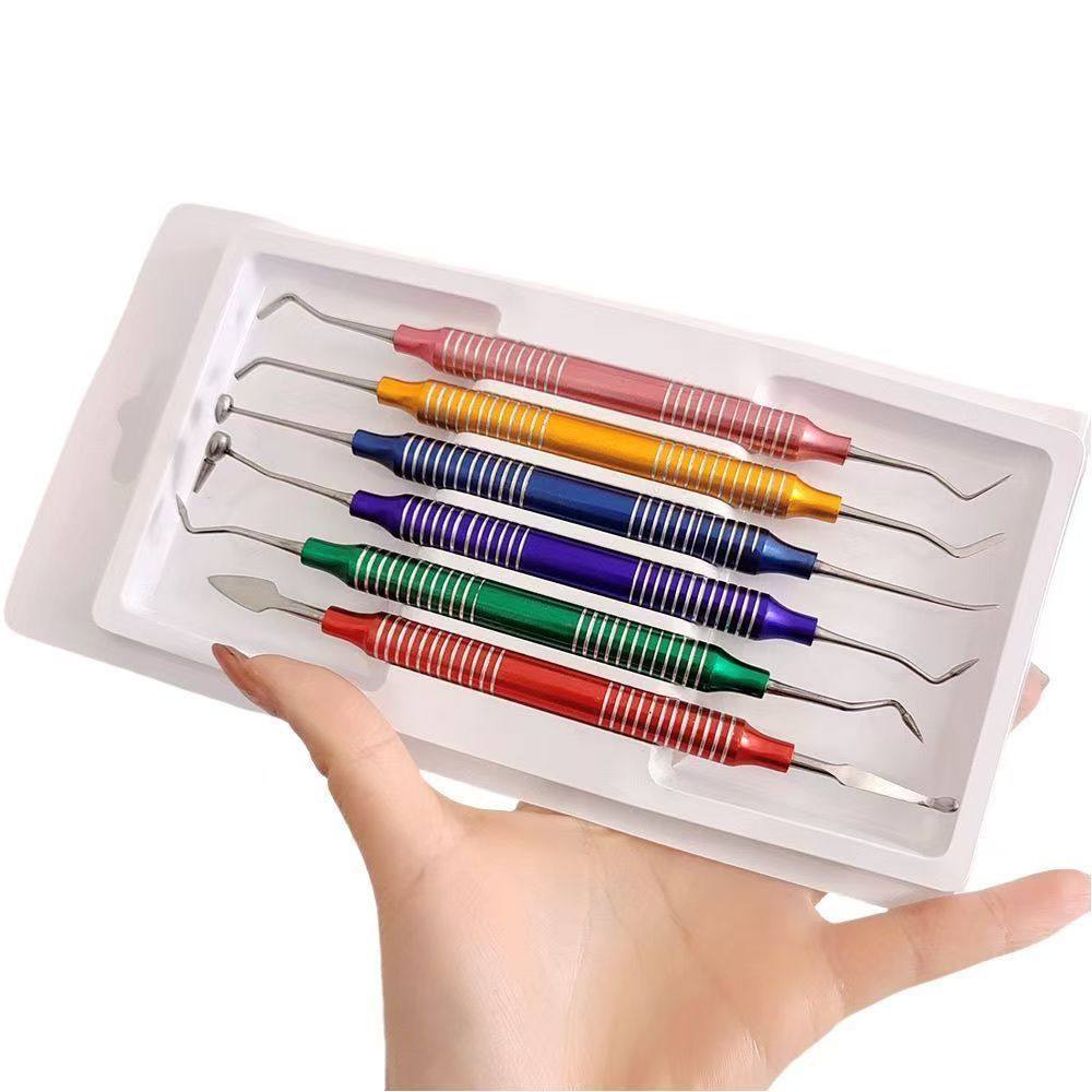 树脂填充器 牙科美学修复套装黑色树脂充填器6件套装口腔护理套,美容美体仪器,口腔护理设备礼盒,淘宝优惠券,粉丝福利购,淘宝优惠卷