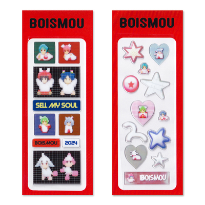 BOISMOU News Letter 像素天使立体贴纸