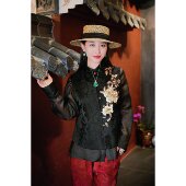 新中式 蓝大 檀序 桑蚕丝马夹5721