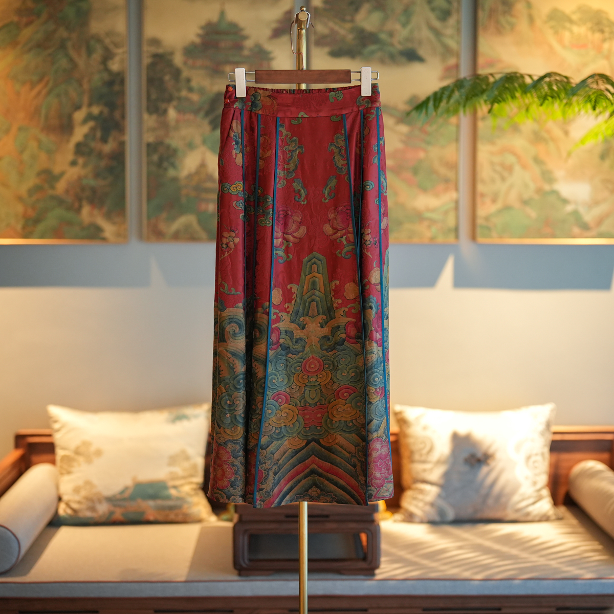 蓝大【卿云】新中式桑蚕丝国风马