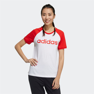 Adidas阿迪达斯夏季 女子户外休闲舒适耐磨宽松T恤短袖 GP5557