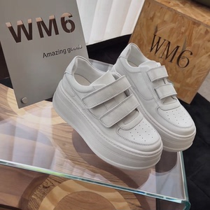 WM6真皮女鞋厚底擦色做旧休闲鞋
