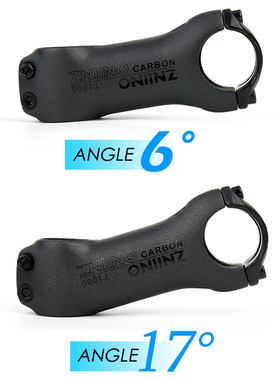 ZNIINO超轻碳纤维把立120g自行车把立立管单车龙头6度17度钛螺丝