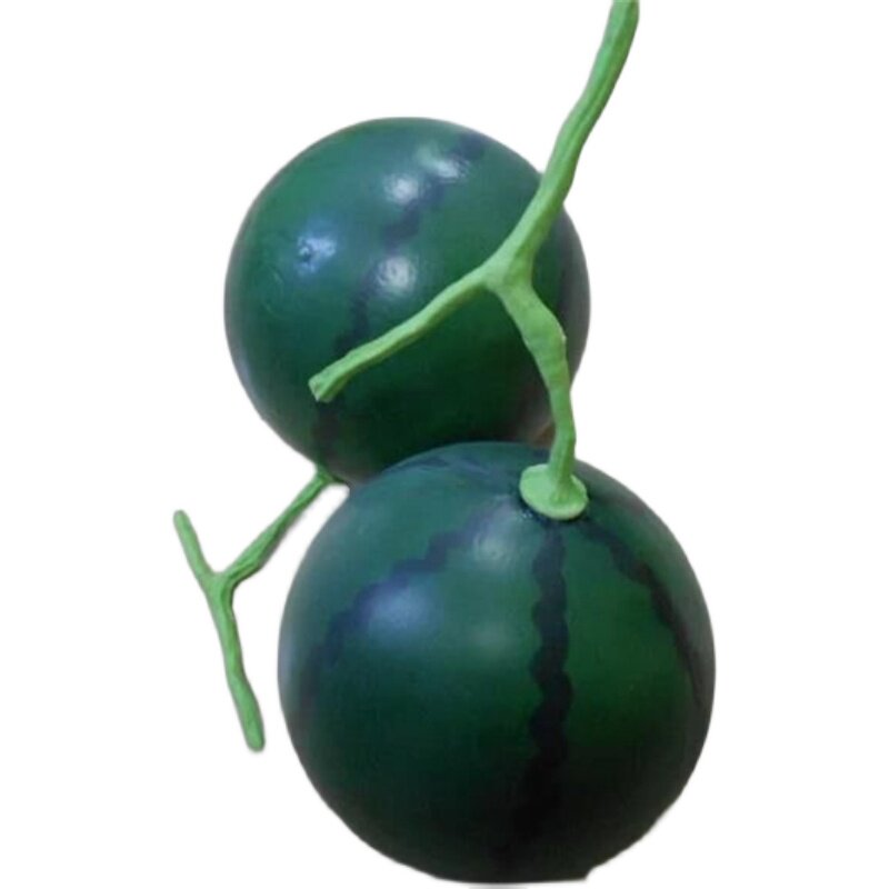 仿真西瓜模型道具水果橱窗陈列装饰摆件瓜果蔬菜摆件黑美人麒麟瓜