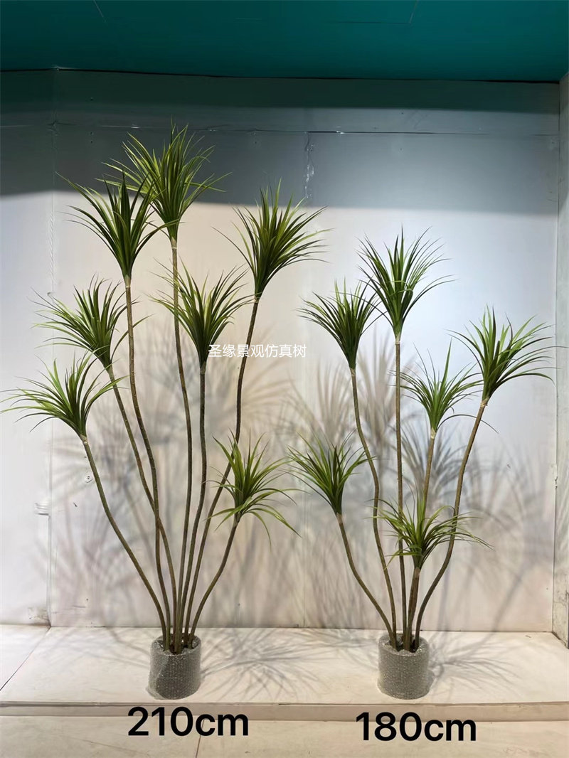 仿真龙血树龙血铁盆栽大型假绿植楼梯底下造景室内景观盆栽摆件