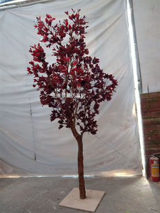 仿真紫叶李树假李子树仿红叶李树大型落地景观树摆件工程园林造景