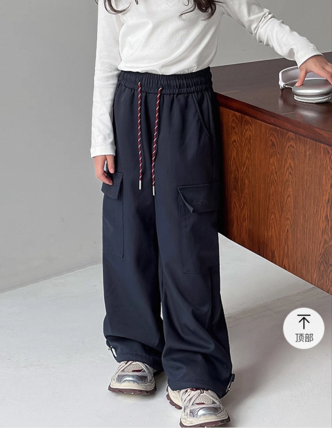 特价麦麦秋品牌童装韩版冬款加绒长裤工装裤裤子儿童男童女童藏青