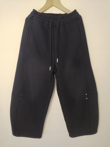 特价品牌童装25冬款弯刀裤一体绒针织卫裤运动裤儿童裤子男童女童