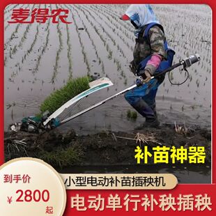 电动插秧机补苗机汽油补秧插苗秧苗水稻稻田小型家用补边机插小泉