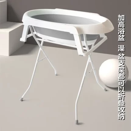 免弯腰宠物洗澡盆折叠浴盆猫咪小狗浴桶沐浴盆加高架子支架澡盆子