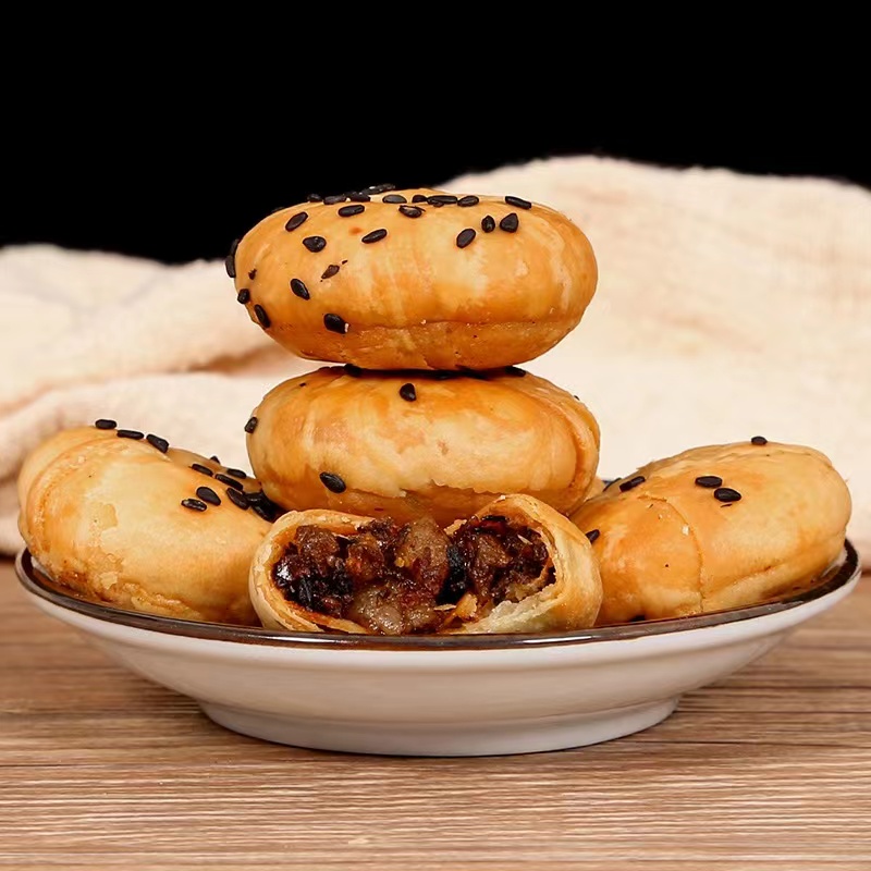 【主播推荐】黄山烧饼梅菜扣肉饼梅干菜烧饼香脆小酥饼安徽特产