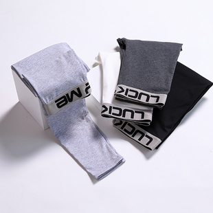 新款女士秋裤秋冬中腰薄款修身显瘦保暖纯棉纯色宽边大码衬裤