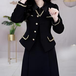 小香风套装连衣裙2025新款女秋冬十三行爆款轻奢高级感减龄两件套