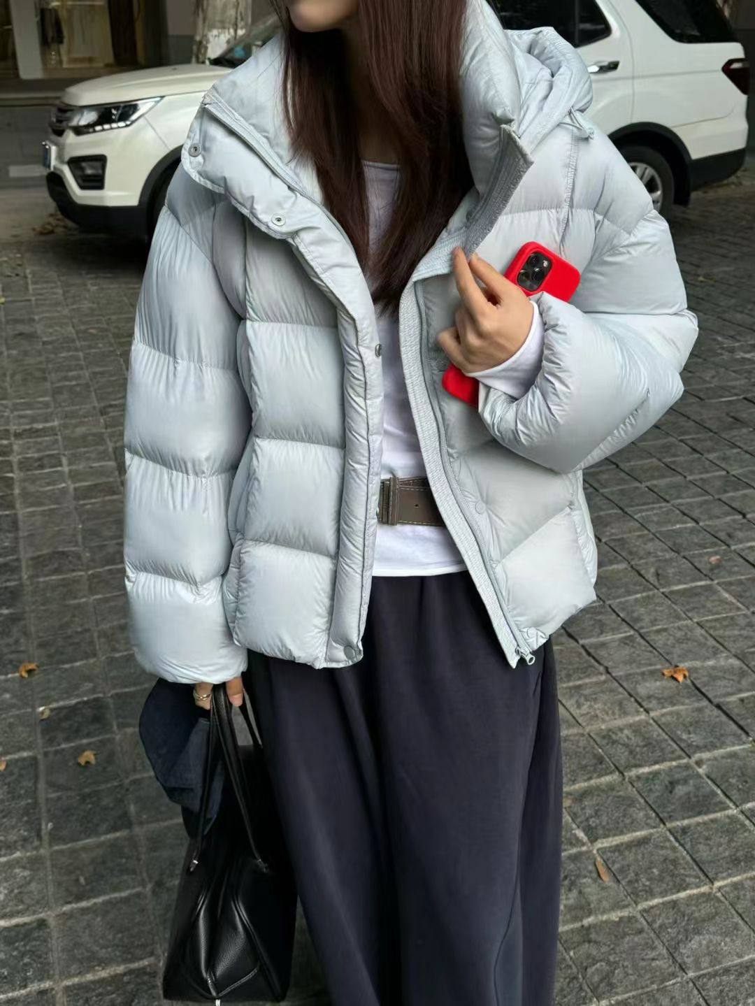 清仓冬季新款韩版宽松显瘦百搭连帽短款羽绒服女加厚面包服外套潮