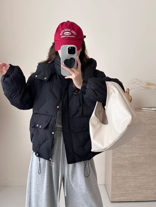 清仓冬新款韩版宽松显瘦百搭连帽短款棉服女加厚夹克上衣潮