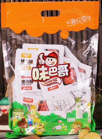 靖江特产休闲零食 味巴哥 原味蜜汁/山椒蜜汁猪肉脯 500克