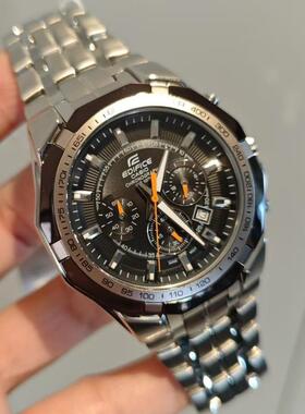 卡西欧手表男Edifice简约商务休闲钢带防水精钢表EF-540D-1A5