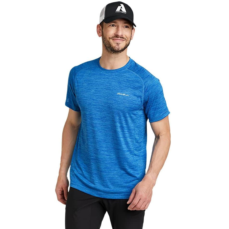 速干短袖t恤男夏季户外运动高弹力薄款冰丝吸湿排汗透气打底衫