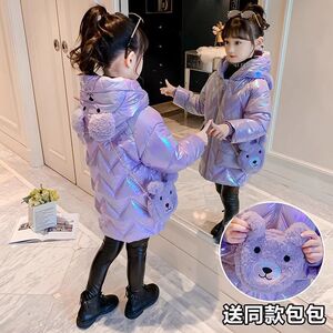 女童中长款加厚保暖韩版棉服