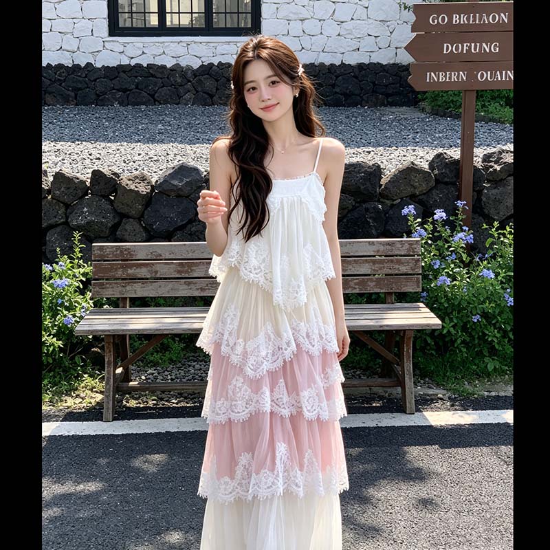 多层蛋糕裙夏日清凉裙子约会裙