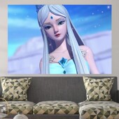 冰公主叶罗丽动漫动画海报周边宿舍卧室同款 饰壁纸防不干胶贴纸 装