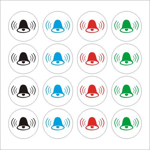 开门按一下门铃按钮标识贴纸标志请按门铃提示贴纸提醒按门铃标签