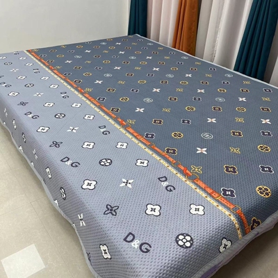 床盖双面用华夫格垫被四季通用榻榻米加厚夹棉床单防滑大尺寸炕单