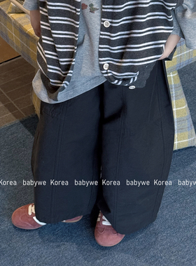 包邮▶bebenous主理人品牌26春挺括剪裁肌理感宽松有型儿童哈伦裤