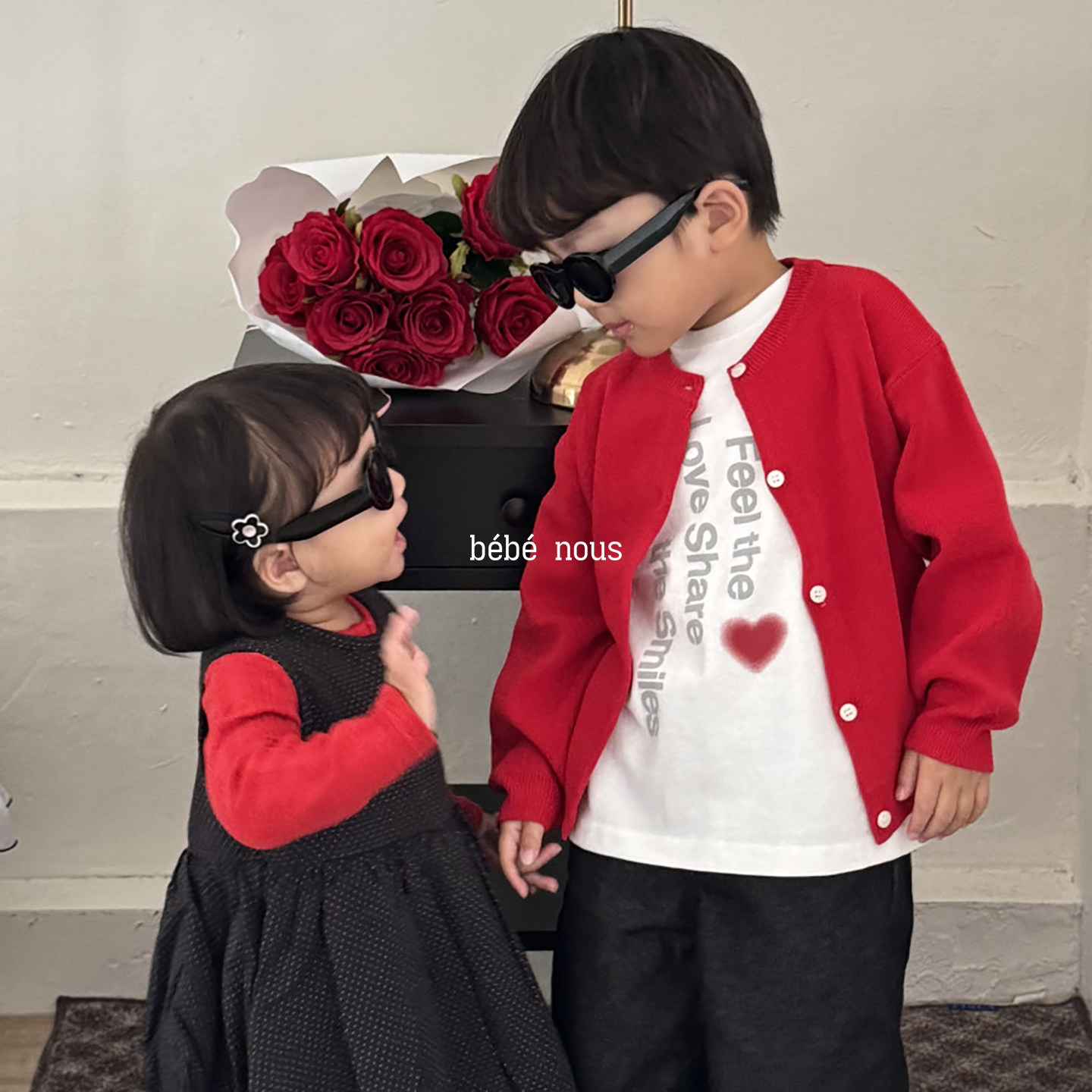 digreen▲BabyWe韩国代购童装25秋季男女童纯色柔软针织开衫外套