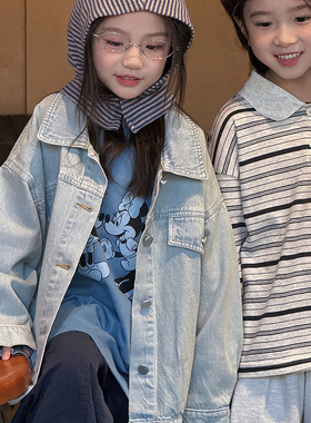 包邮▶bebenous主理人品牌26春新米奇米妮比心心儿童纯棉长袖t恤