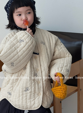 bebenous▶主理人品牌冬季儿童重工工艺先绗后绣可爱小盆友棉服